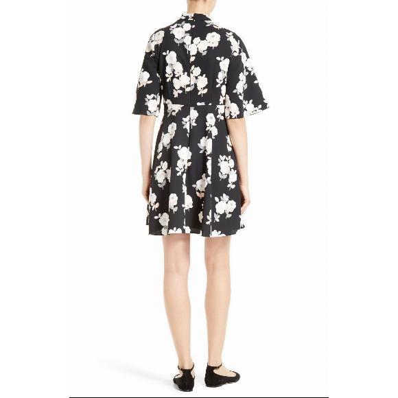 KATE SPADE NEW YORK Black Whimsies Posy Floral Swing Dress Size 4 NWOT - Picture 3 of 10